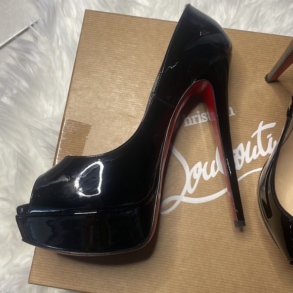 Christian Louboutin Black Patent Pumps - Picture 6 of 16